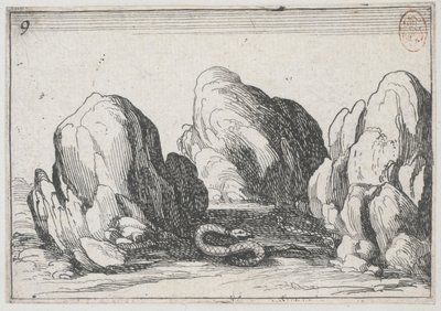 Ormen - nej. 9 från serien av Jacques Callot