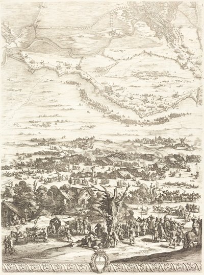 Belägringen av Breda [skylt 5 av 6] av Jacques Callot