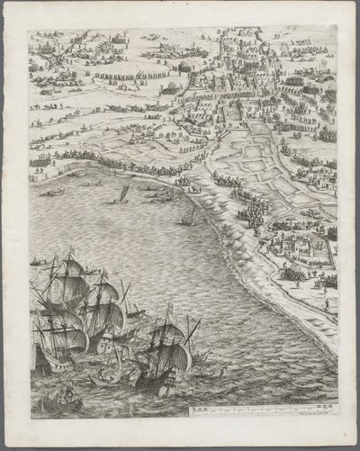 Belägringen av La Rochelle: Tavla 12 av Jacques Callot
