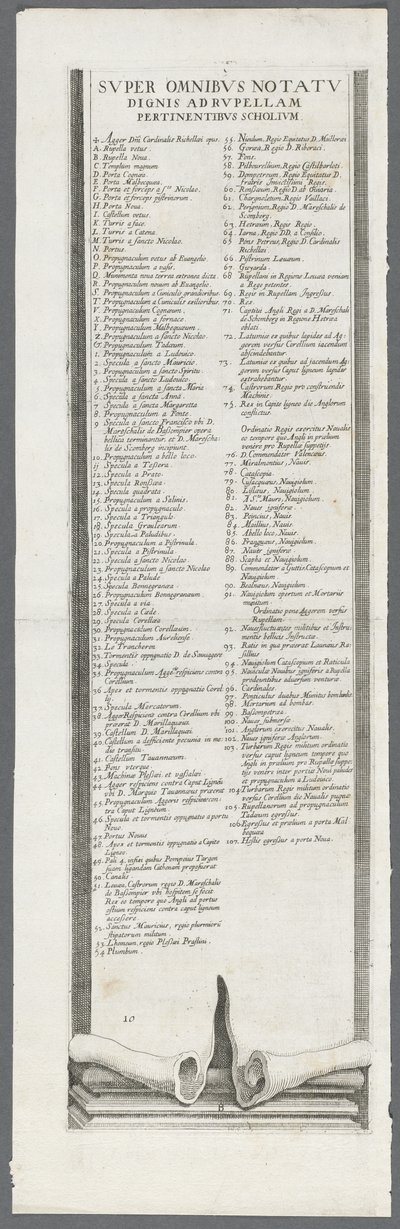 Belägringen av La Rochelle: plansch 13 av Jacques Callot