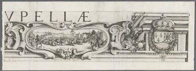 Belägringen av La Rochelle: Plåt 3, 1628-1630. av Jacques Callot