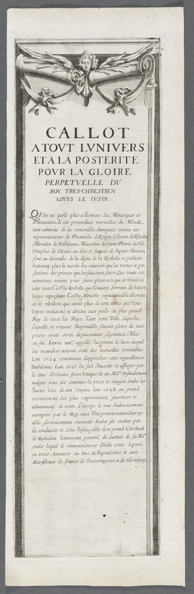 Belägringen av La Rochelle: Plåt 4 av Jacques Callot