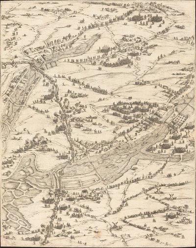 Belägringen av La Rochelle [skylt 7 av 16; uppsättningen omfattar 1952.8.97-112] av Jacques Callot