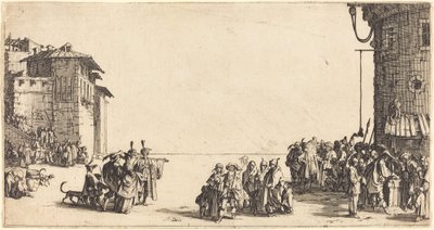 Slavmarknaden av Jacques Callot