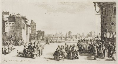 Slavmarknaden av Jacques Callot