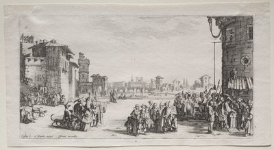 Slavmarknaden av Jacques Callot