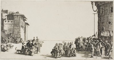 Slavmarknaden av Jacques Callot