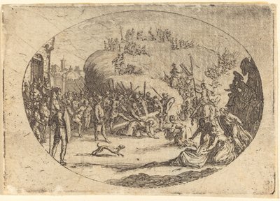 Den lilla bärandet av korset av Jacques Callot