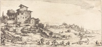 Stag Hunt, förmodligen ca. 1630. av Jacques Callot