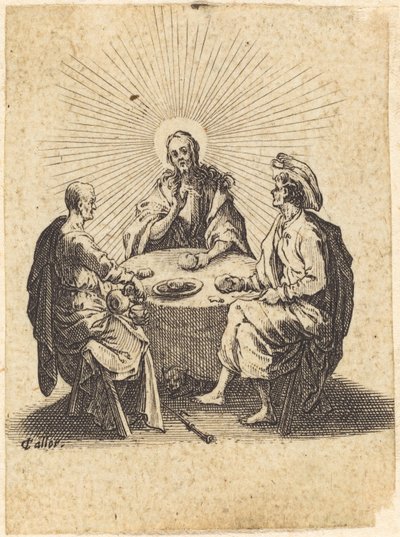 Nattvarden i Emmaus av Jacques Callot