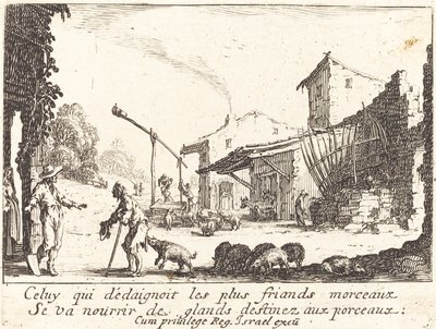 Svinhjorden, 1635. av Jacques Callot
