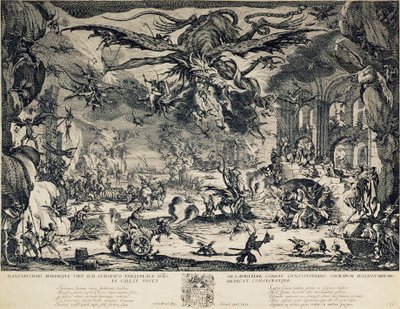 Sankt Antonius frestelse, 1635. av Jacques Callot