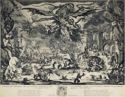 Sankt Antonius frestelse, 1635 av Jacques Callot