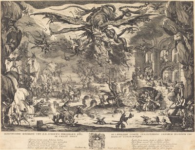 The Temptation of Saint Anthony [andra versionen], 1635. av Jacques Callot