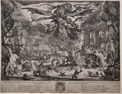 The Temptation of Saint Anthony andra versionen, 1635. av Jacques Callot