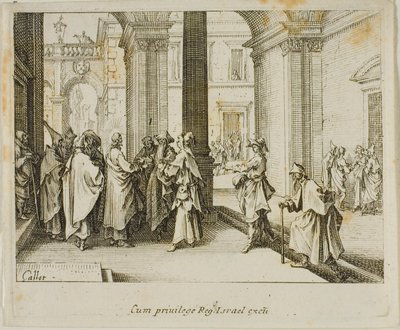 Hyllningen till Caesar, från Nya testamentet av Jacques Callot