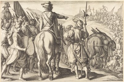 Trupperna på marsch av Jacques Callot