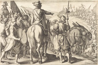 Trupperna på mars, ca. 1614. av Jacques Callot