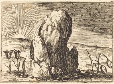Tulpanerna och solen, 1628. av Jacques Callot