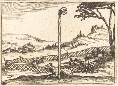Det vaksamma ögat, 1628. av Jacques Callot