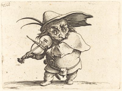 Violinspelaren av Jacques Callot