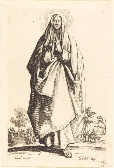 Jungfrun, publicerad 1631. av Jacques Callot