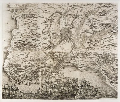 Belägringen av La Rochelle... av Jacques Callot