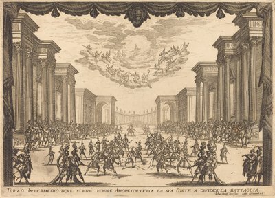 Tredje intermezzot, 1617. av Jacques Callot