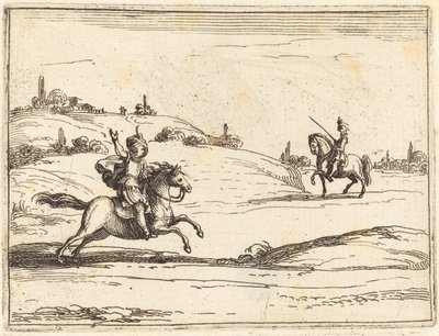 Två riddare av Jacques Callot