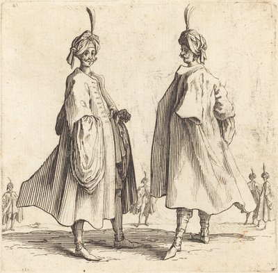 Två turkar av Jacques Callot