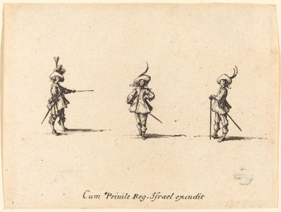 Obeväpnad övning av Jacques Callot