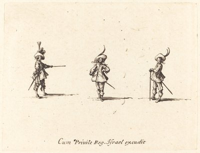 Obeväpnad övning av Jacques Callot