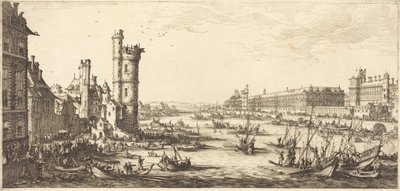 Utsikt över Louvren av Jacques Callot