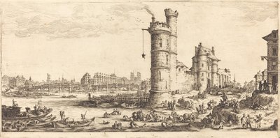 Utsikt över Pont Neuf av Jacques Callot
