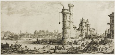 Utsikt över Pont Neuf av Jacques Callot