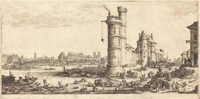Utsikt över Pont Neuf av Jacques Callot