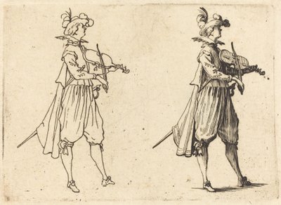 Violinist av Jacques Callot