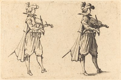 Violinist av Jacques Callot