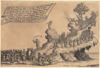 Vagnar från Montparnass, blad 2 i serien ”Skönhetens krig” av Jacques Callot