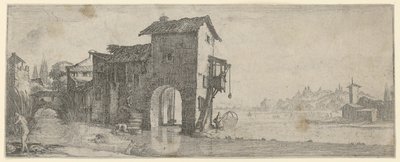 Vattenkvarn av Jacques Callot