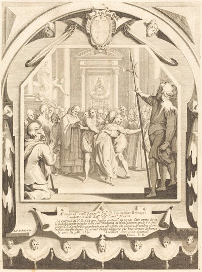 Den besatta av Jacques Callot after Andrea Boscoli