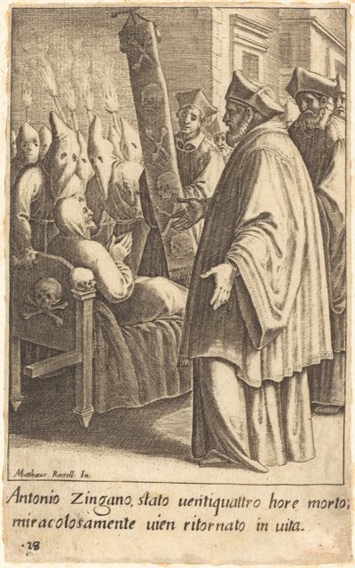 Antonio Zingano av Jacques Callot after Matteo Rosselli