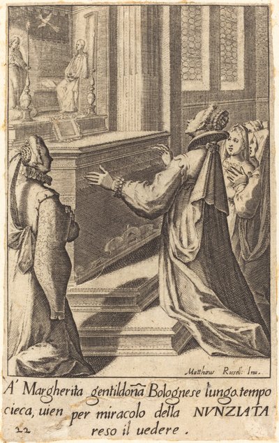 Margherita av Jacques Callot after Matteo Rosselli