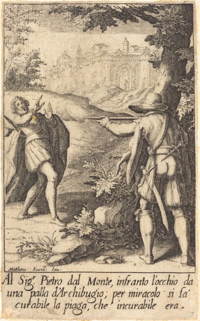Peter av berget av Jacques Callot after Matteo Rosselli