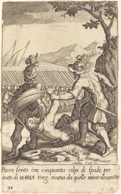 Rocco av Jacques Callot after Matteo Rosselli