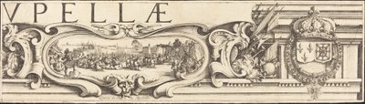 Belägringen av La Rochelle [skylt 3 av 16; uppsättningen omfattar 1952.8.97-112] av Jacques Callot and Abraham Bosse