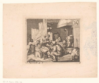 Bönder runt härden av Jacques Dassonville
