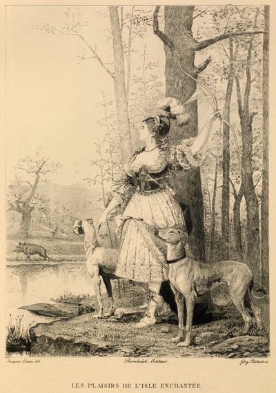 Nöjena på den förtrollade ön av Moliere av Jacques Edmond Leman