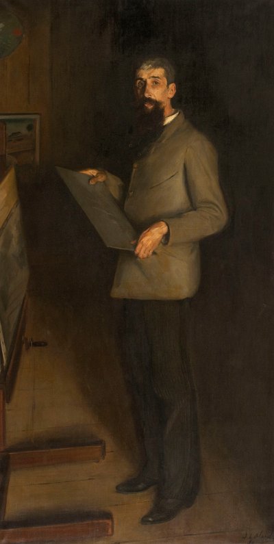 Porträtt av Henri Guérard, 1889. av Jacques Emile Blanche