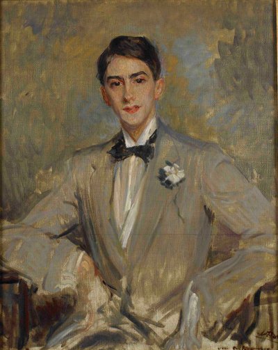 Porträtt av Jean Cocteau 1889-1963, 1912. av Jacques Emile Blanche